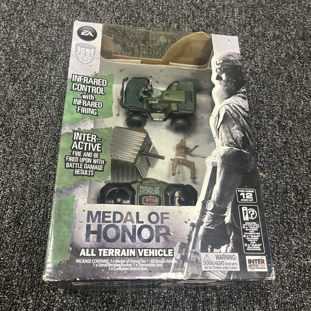 Interactive Toy Concept Medal of Honor Attack ATV with Battling Action - New
